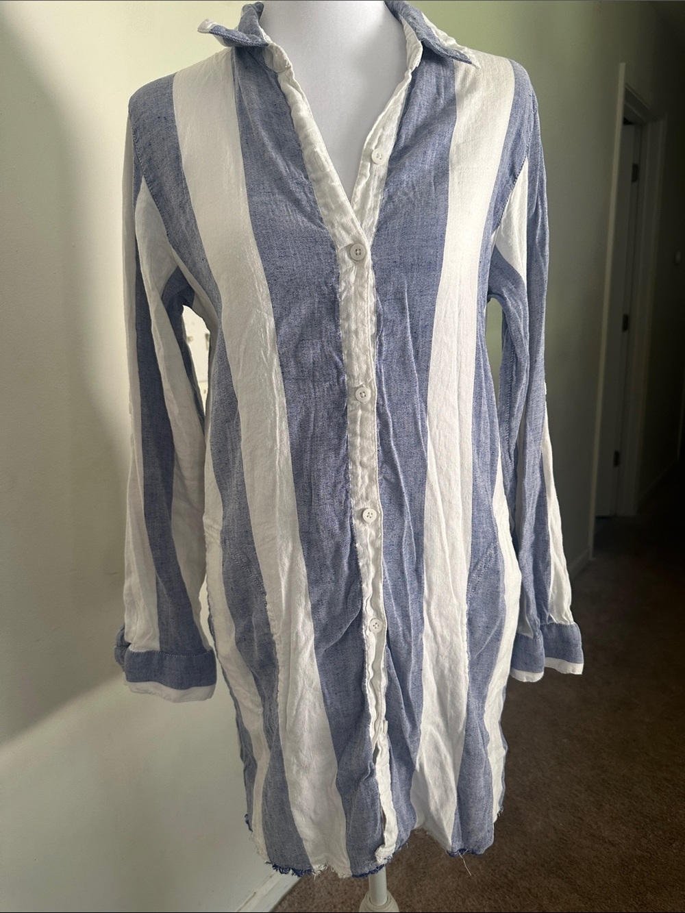 Tommy Bahama Rugby Beach Stripe Cover-Up Tunic shirt